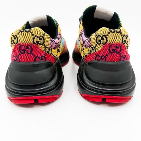 Gucci GG Canvas Rhyton Sneakers Trainers Multicolor EU 39 US 9 Chunky Sole - Picture 5 of 12